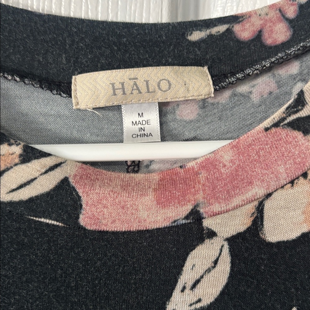 Halo Black Floral Midi Dress - Picture 2 of 5